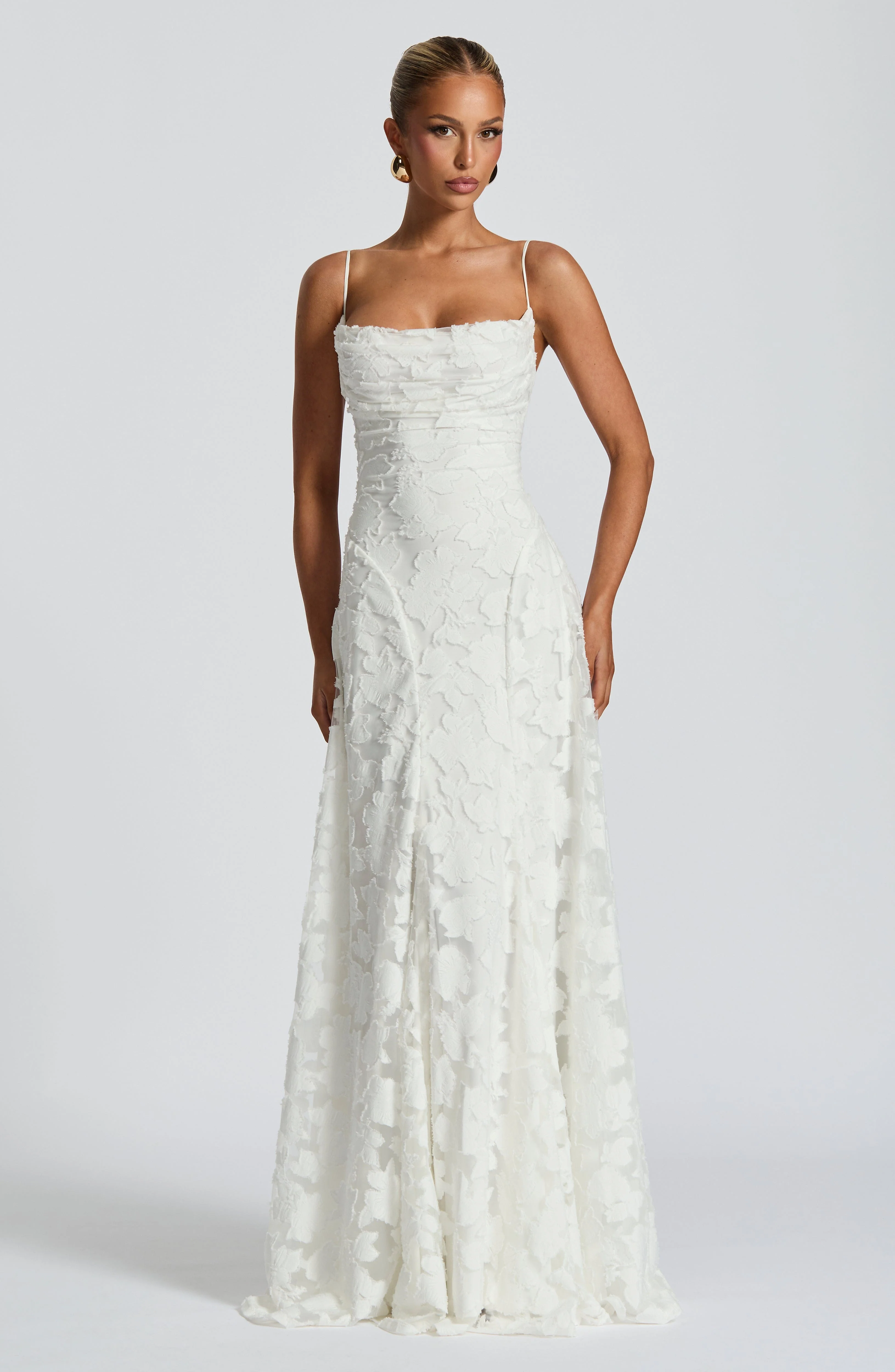 Aveline |Elegant Lace Corset Maxi Dress - Glamorous Evening Gown - Image 3