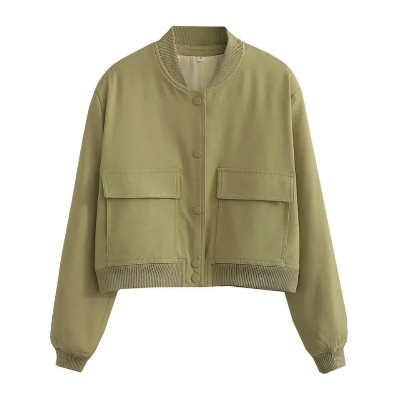 Belle Couture | Stylish Bomber Jacket with Practical Pockets - Regular Fit - Essential for Your Wardrobe - Image 10