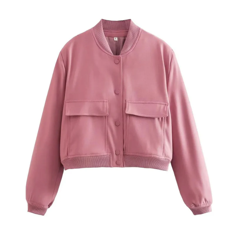 Belle Couture | Stylish Bomber Jacket with Practical Pockets - Regular Fit - Essential for Your Wardrobe - Image 12