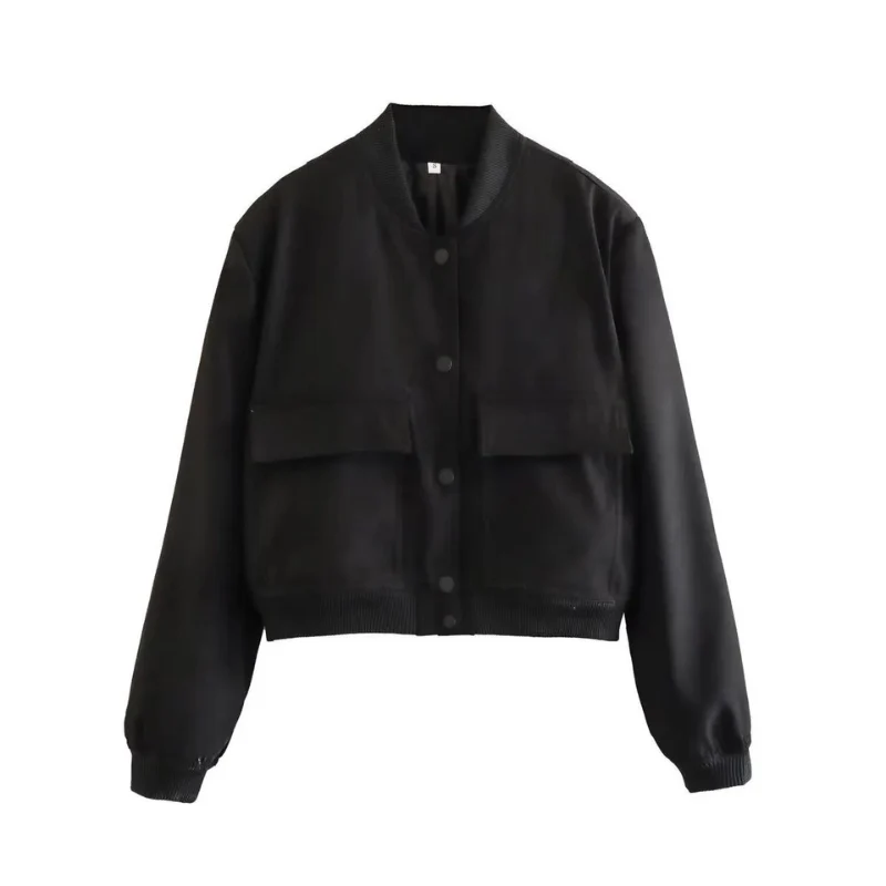 Belle Couture | Stylish Bomber Jacket with Practical Pockets - Regular Fit - Essential for Your Wardrobe - Image 13