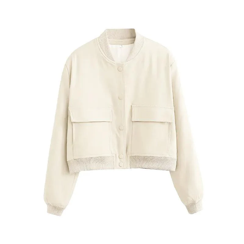 Belle Couture | Stylish Bomber Jacket with Practical Pockets - Regular Fit - Essential for Your Wardrobe - Image 16
