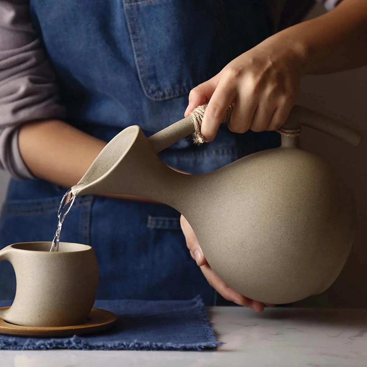 Handmade Ceramic Pitcher - Image 10