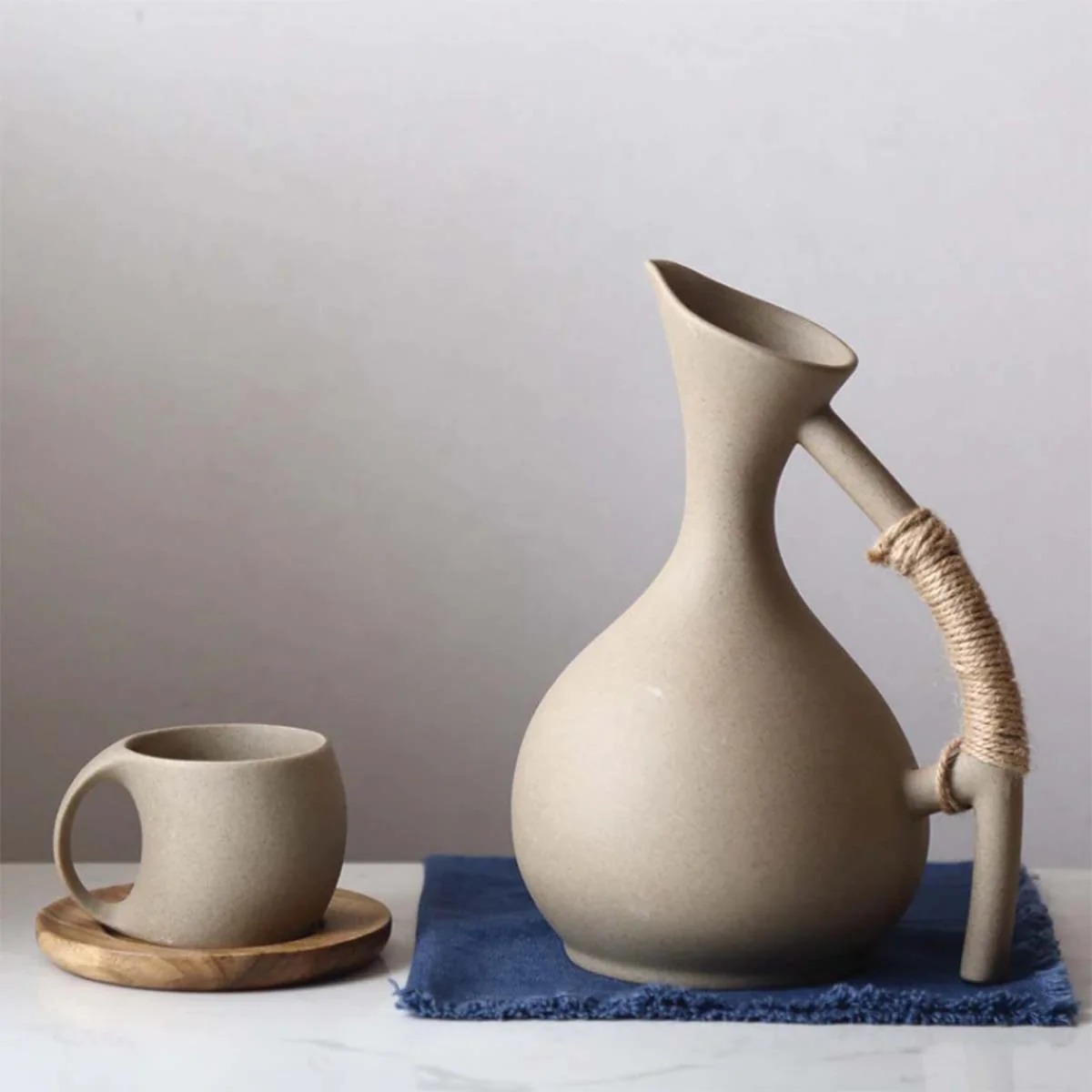 Handmade Ceramic Pitcher - Image 3