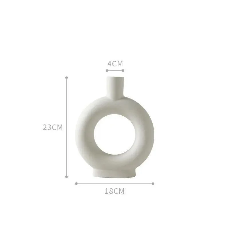 Handmade White Ceramic Vase - Image 12