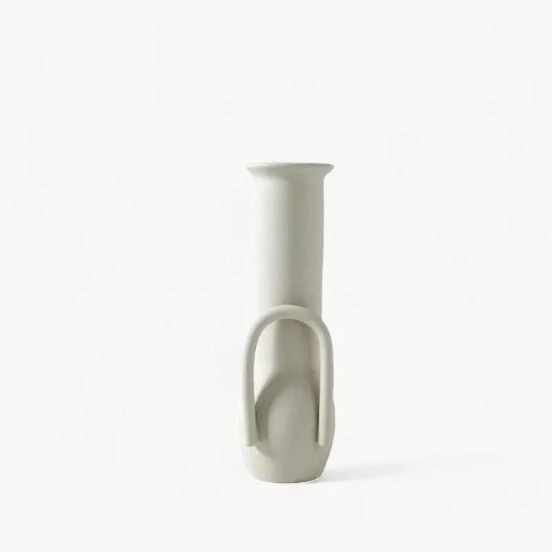 Handmade White Ceramic Vase - Image 18