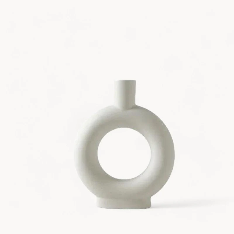 Handmade White Ceramic Vase - Image 24