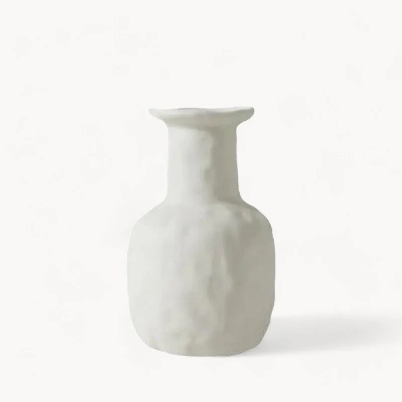 Handmade White Ceramic Vase - Image 25
