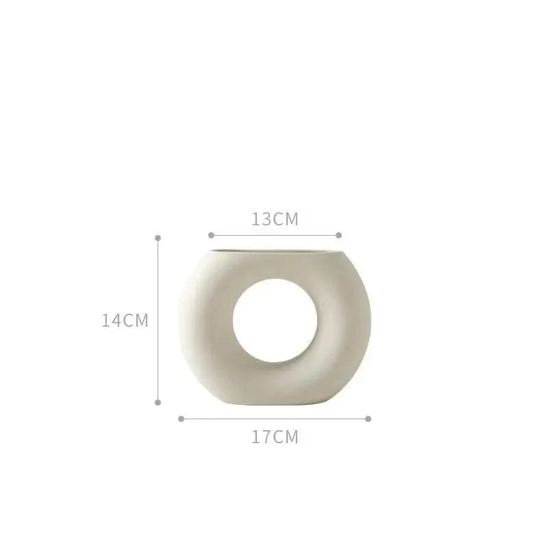 Handmade White Ceramic Vase - Image 9