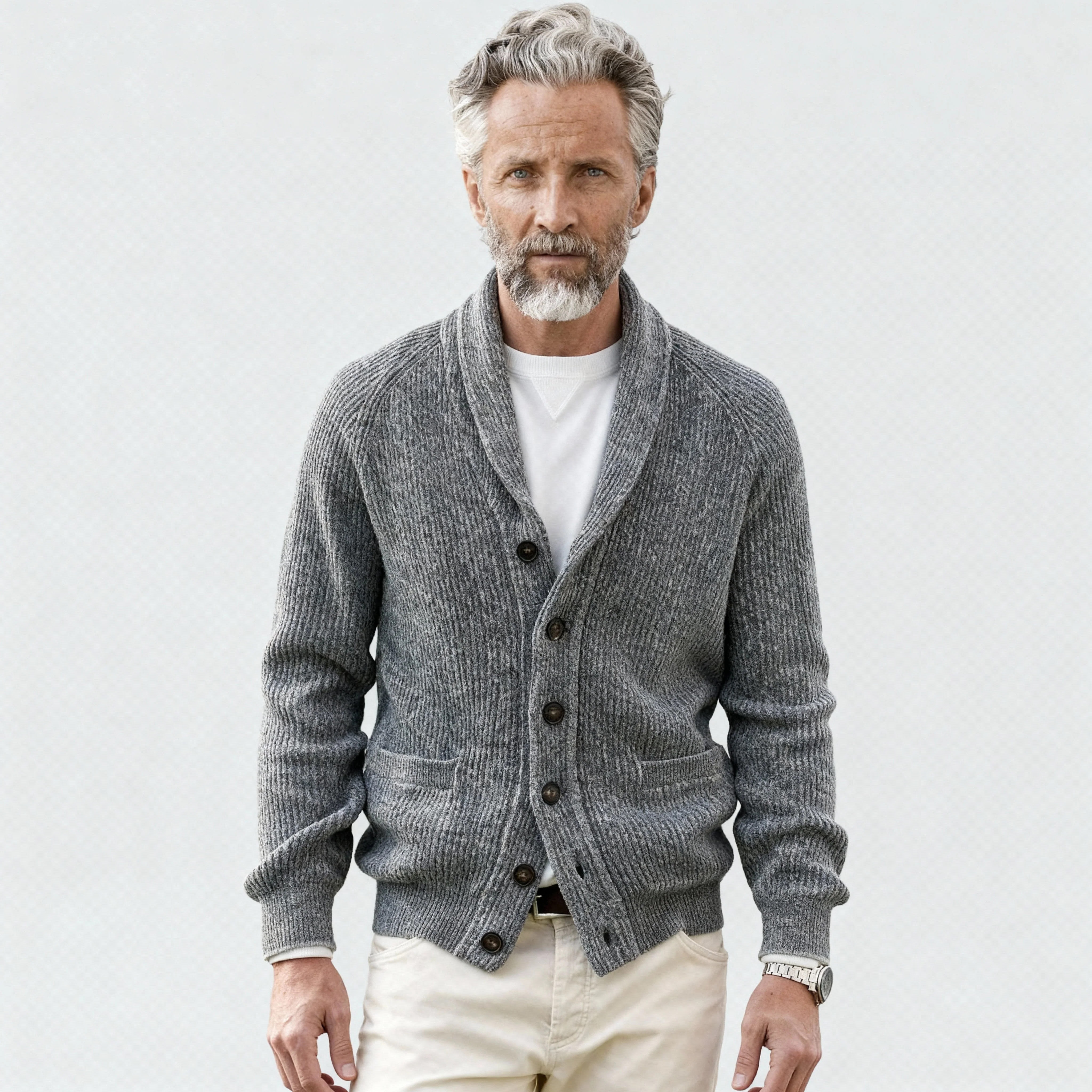 Henry Men's Cozy Cardigan Sweater - Classic Knit - Image 6