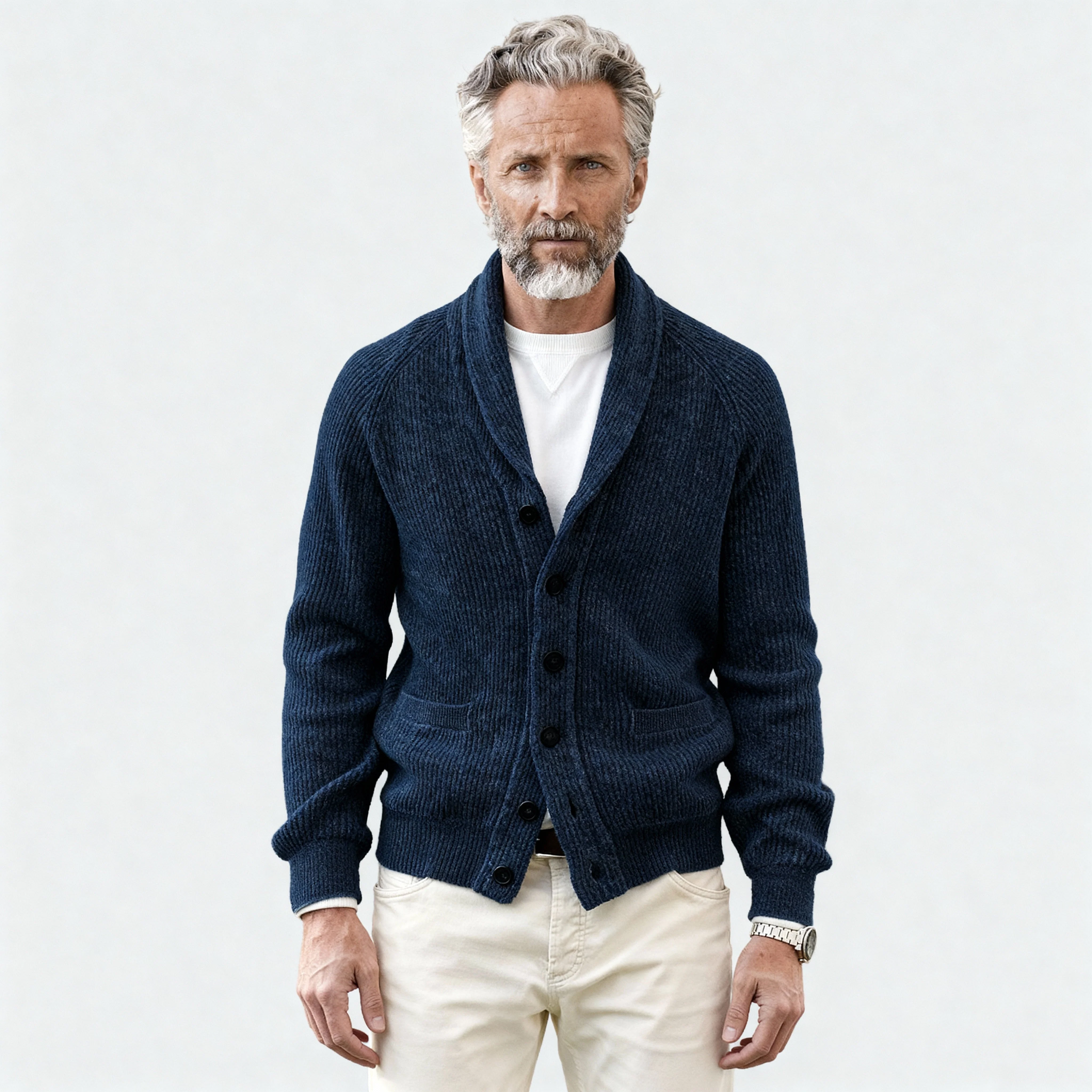 Henry Men's Cozy Cardigan Sweater - Classic Knit - Image 8