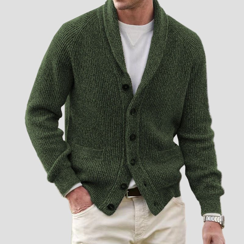 Henry Men's Cozy Cardigan Sweater - Classic Knit - Image 9